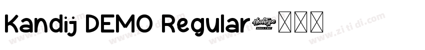 Kandij DEMO Regular字体转换